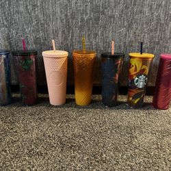 Assorted Starbucks Seasonal Tumblers