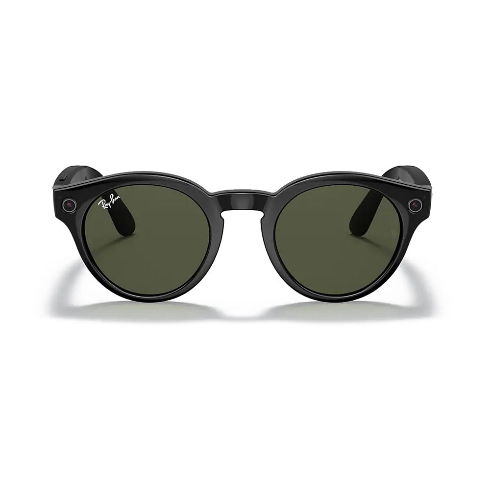New Rayban Meta Glasses Shinny Black Green Lens
