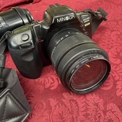 Minolta Camera/photo Set