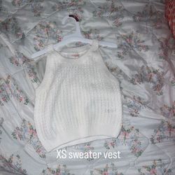 XS Knitted sweater vest never worn