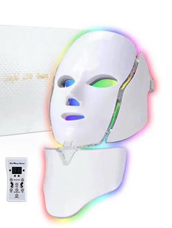 New 7-Color LED Light Therapy Face & Neck Mask – 150 LEDs with Remote Control