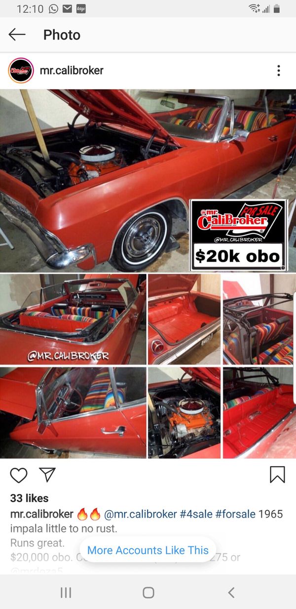 1965 Chevy Impala For Sale In Santa Paula Ca Offerup
