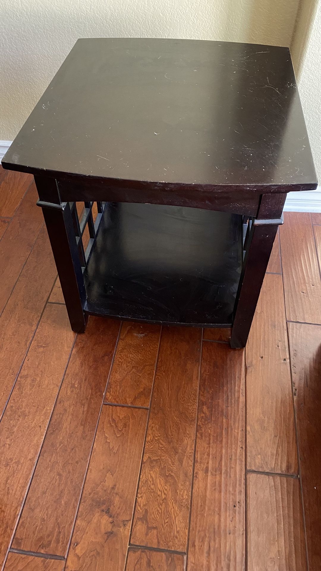 Black Coffee Table and Black End table