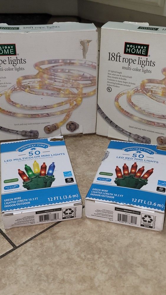 4 Boxes Of New Xmas Lights