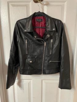 Women’s Black Faux Leather Jacket