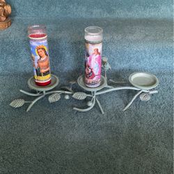 Three Slot Candle Display/Holder