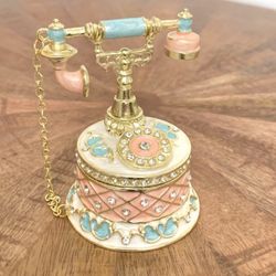 Telephone Trinket Box 💍Selling For What I Purchased 💍Please Read Description