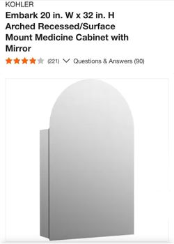 KOHLER Embark Medicine Cabinet With Mirror