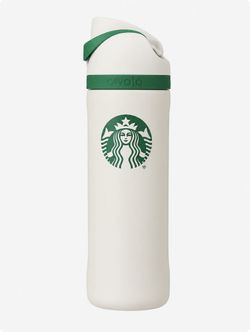 Limited Edition 24 Oz FreeSip Bottle White And Green