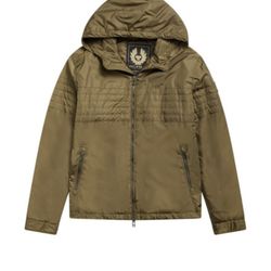 Belstaff Windbreaker Jacket Roam Sage Green Light Jacket Size M 