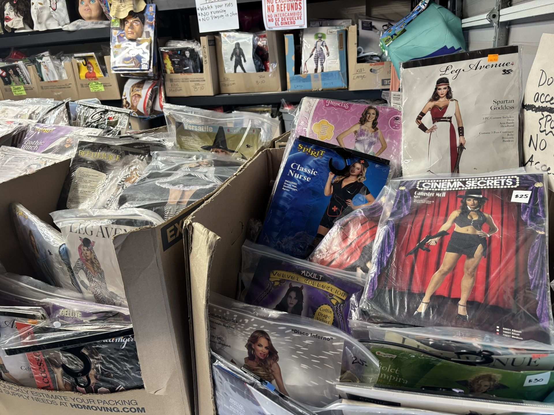 JUST RESTOCKED!!!! Women’s Halloween Costumes. From XS To Plus Size Many To Choose From!