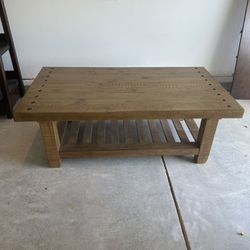 Wooden 2 Tier Coffee Table 