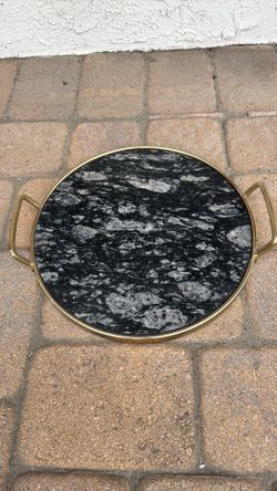 Heavy marble serving tray