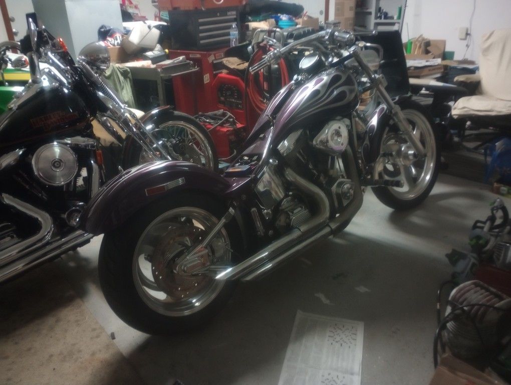 For Sale Custom Softail And A Harley Springer Motorcycle *Price Drop
