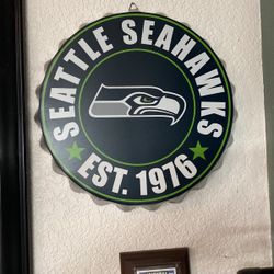 Metal Seahawk Wall Decor