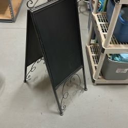 Black Chalkboard Sign 38” Tall by 16” Wide