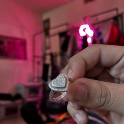 Moissanite Vvs Heart Ring 1.0 Carat S925 