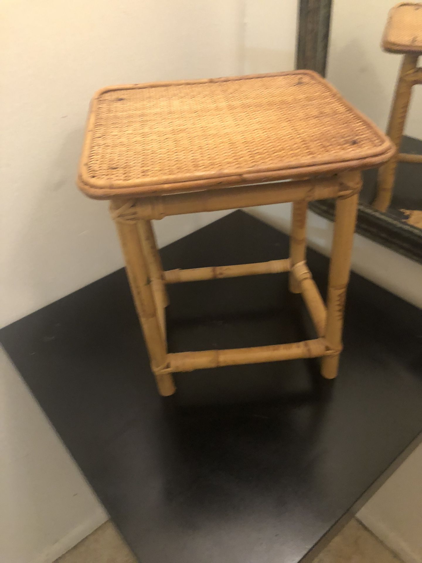 Bamboo small stool or side table