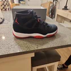 Air Jordan 11 Retro Black Suade And Red 