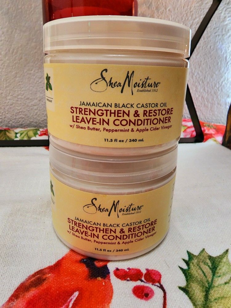 Shea Moisture Jamaican Black Castor Oil Leave In Conditioner (11.5oz Each)