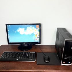 HP Slim Desktop Computer PC Setup; AMD 8 GB RAM 500 GB HDD Windows 7 
