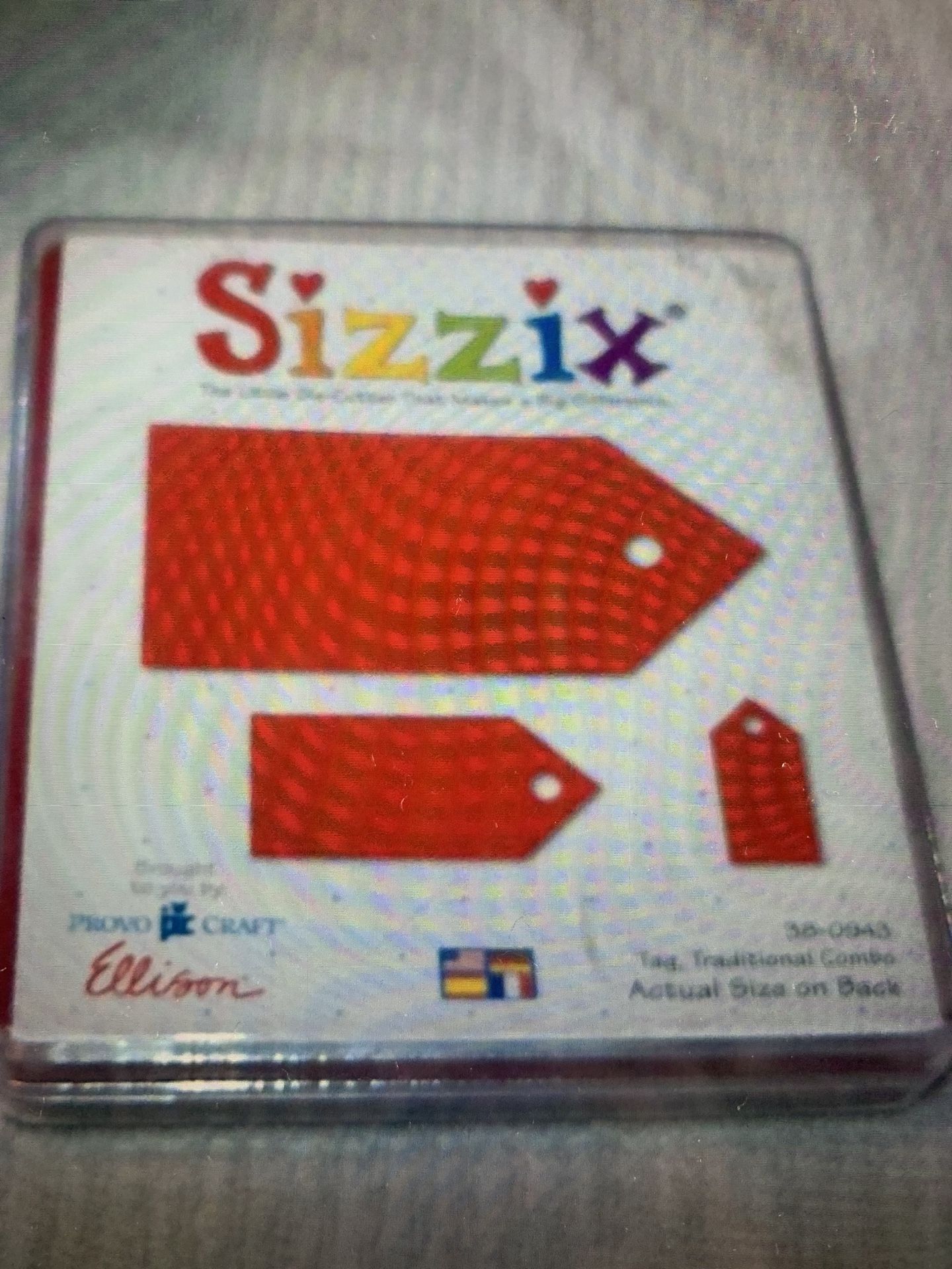 Sizzix Tags Traditional, Thick Cuts, Large Die