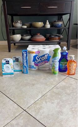 Scott Toilet Paper, Febreze, Palmolive, Softsoap, Glade, Ultra Brite Toothpaste