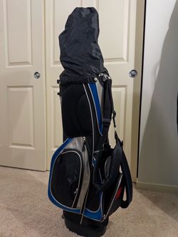 Founders club stand bag, 8-way, with clubs, complete set