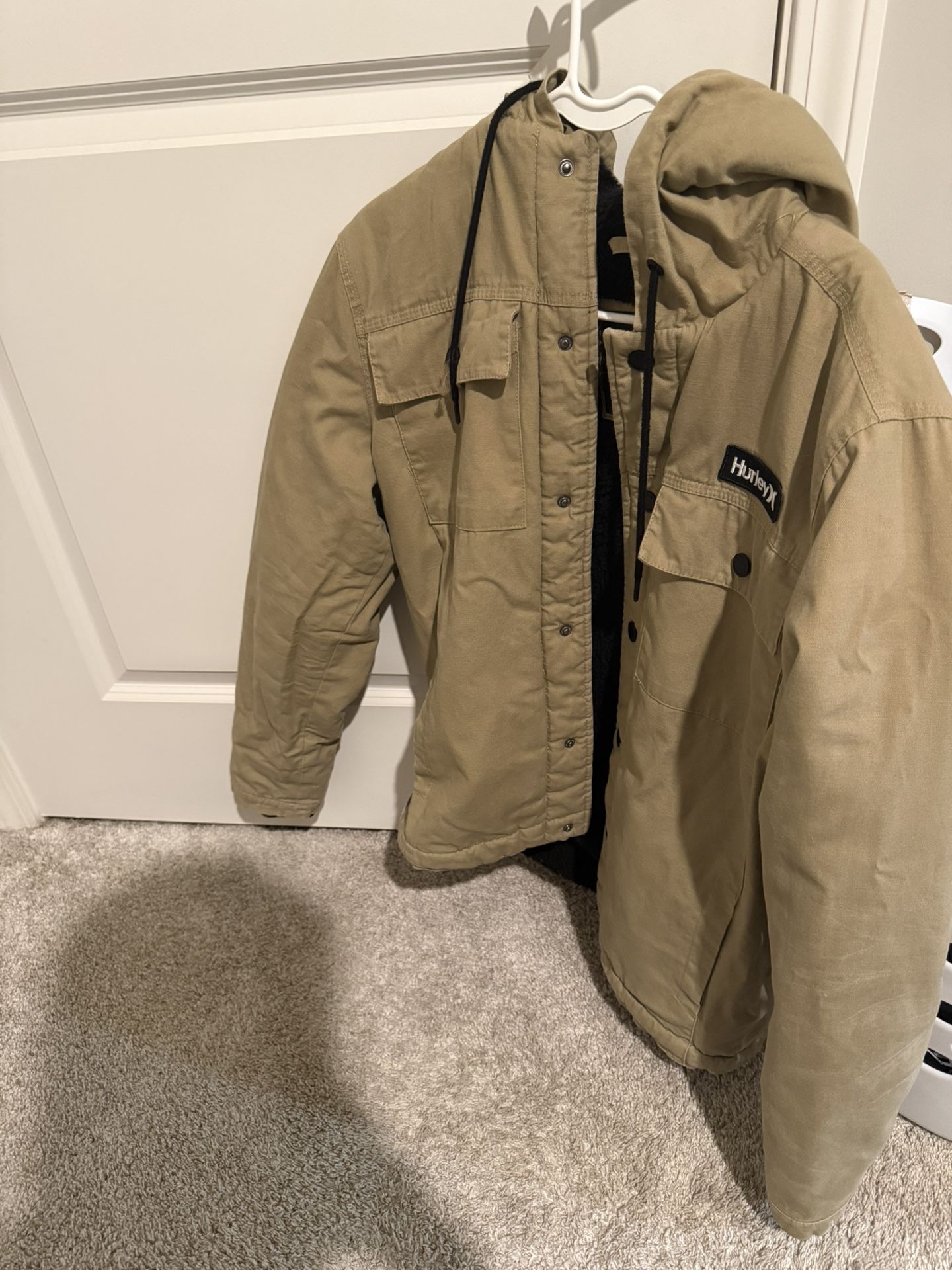 Khaki Brown Hurley Jacket Men’s Medium