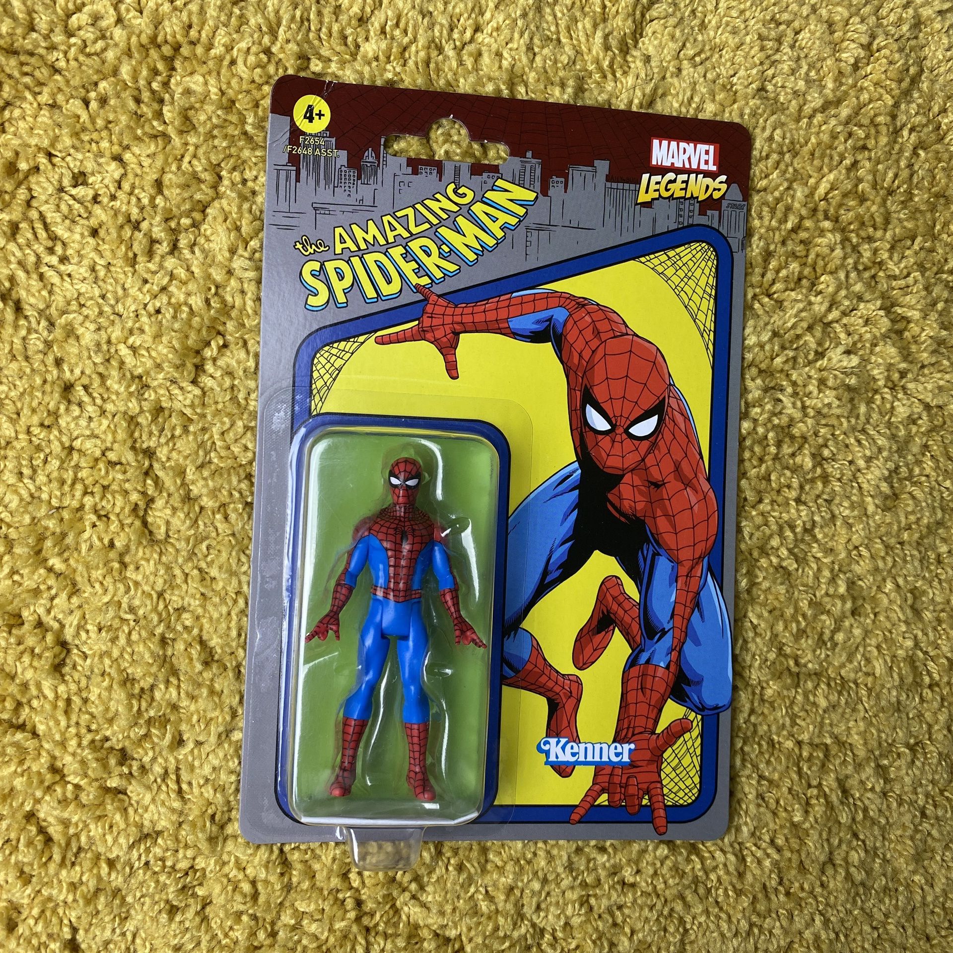 Marvel Legends Avengers Spider Man Vinyl Toy Retro Vintage Action Figure By Kenner Hasbro X-Men - BRAND NEW & SEALED