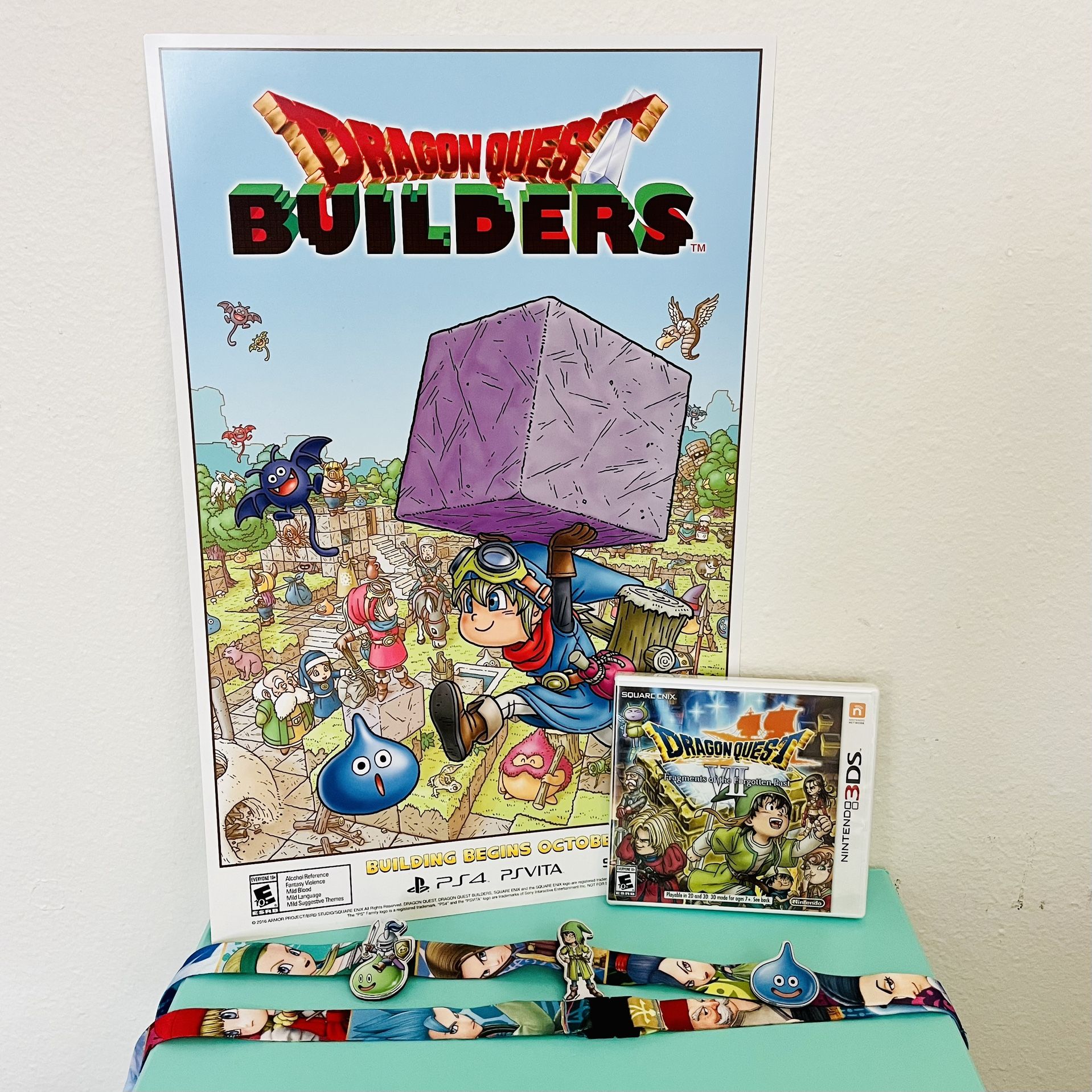 Dragon Quest VII Double side DQ Builders Promo Poster