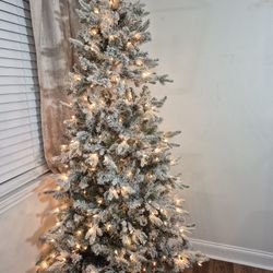 Flocked Christmas Tree