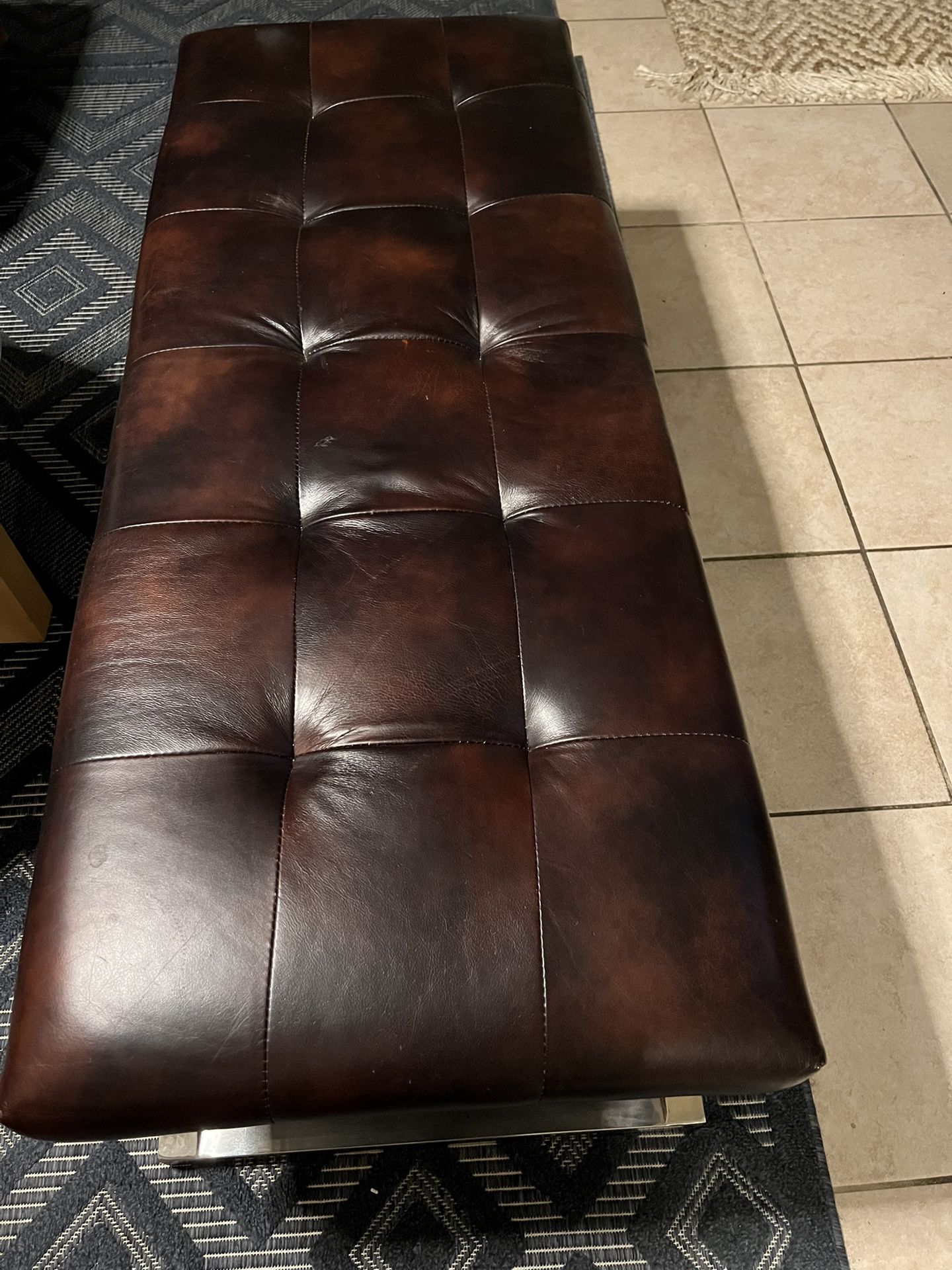 Leather Bench