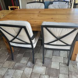 🪑 Dinette Set Real Wood Country Family Table 🪑