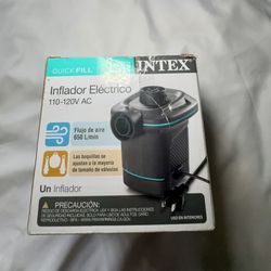 Intex Quick Fill Electric Air Pump 110 120V AC with Nozzles Indoor Use