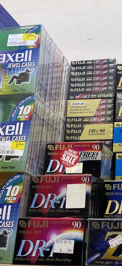 FUJI Blank Audio Cassette Tapes DR-I 90 normal bias - Factory Sealed Individual