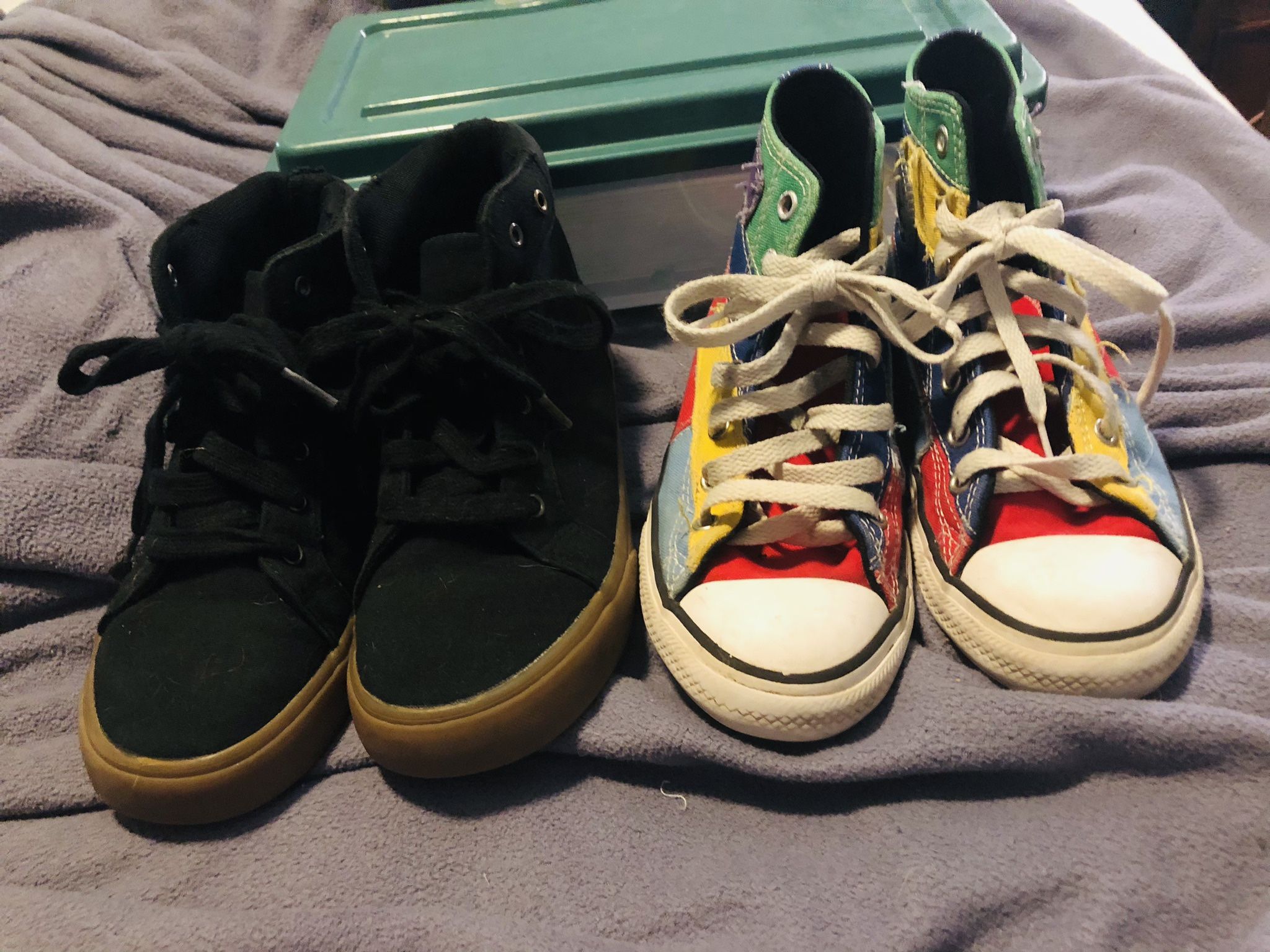 2 Pairs Of Like- new Converse All star High Tops