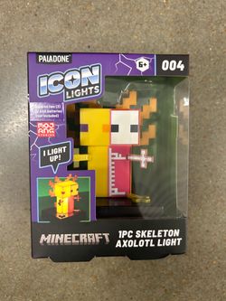 Minecraft Yellow Skeleton Axolotl Light Icon Lights