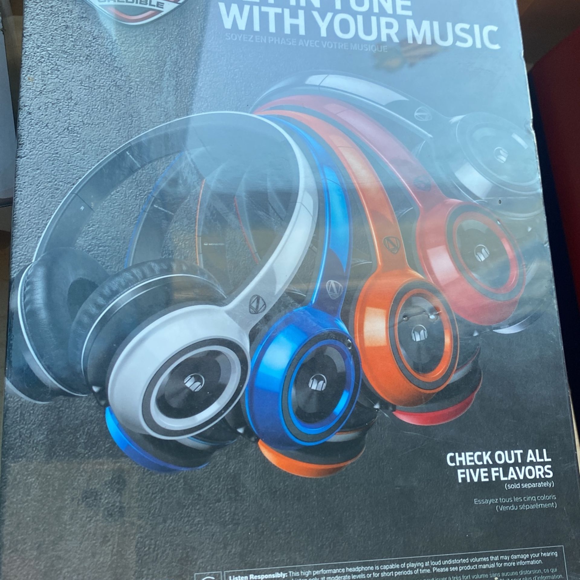 Brand New Headphones With Attitude Great For Music Listening