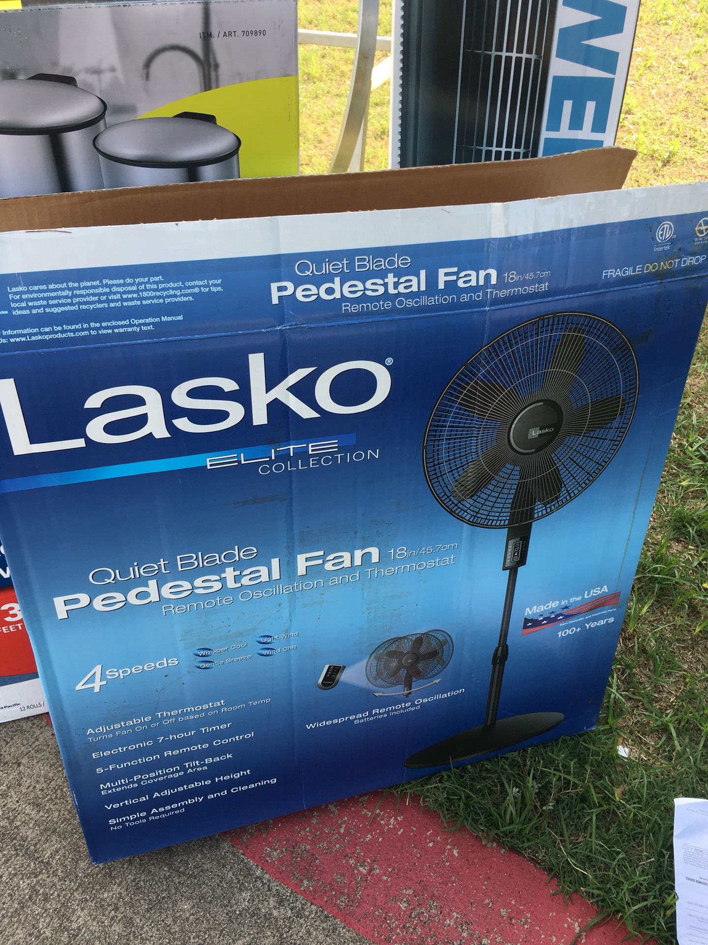 FAN LASKO-Pedestal FAN Remote Oscillation and Thermostat