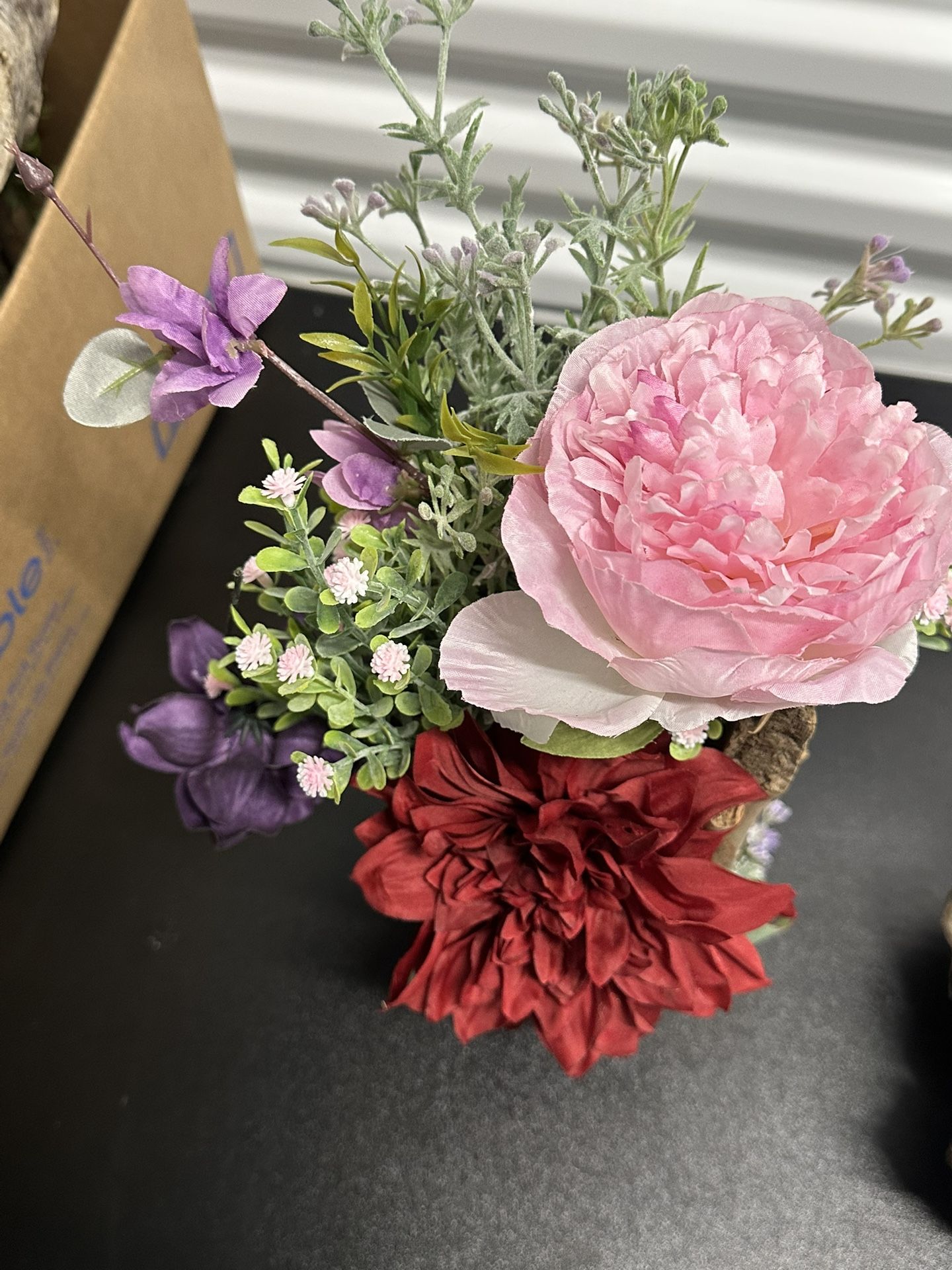 Artificial/faux Wedding Flowers (purple & pink)