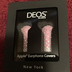 New-Aluminum DEOS Apple Earphone Covers-Pink