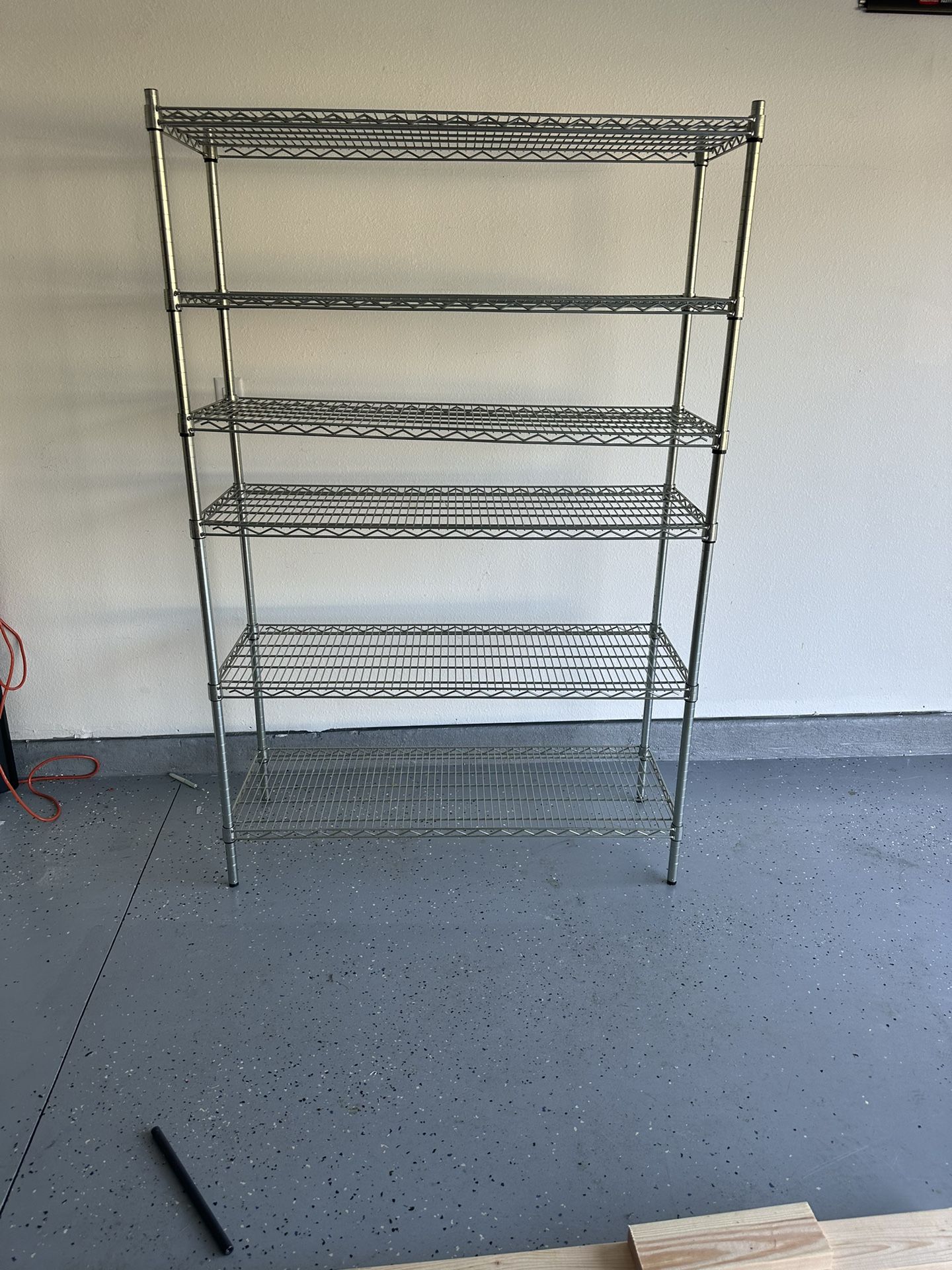2 Pieces 6 Tier Shelves. Organizer. Garage Shelves Storage