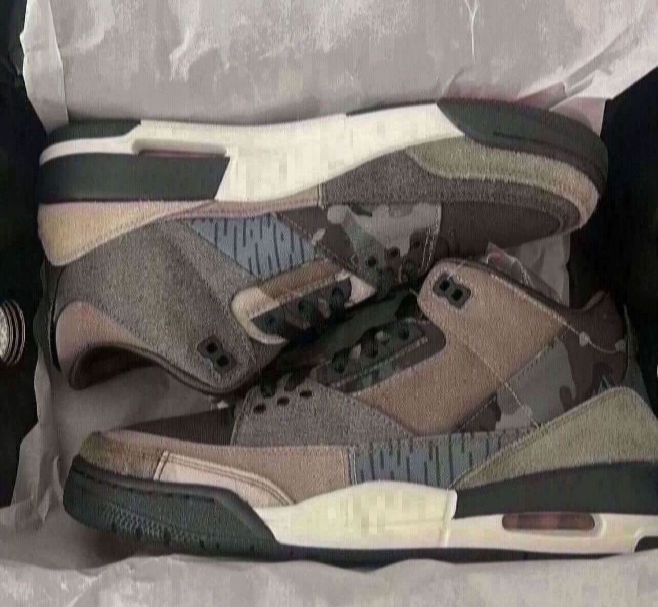 Air Jordan 3 Retro Patchwork Camo Size 10