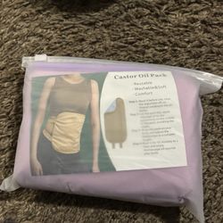 Reusable Castor Oil Pack Wrap – Adjustable, Washable Belly/Back Compress 