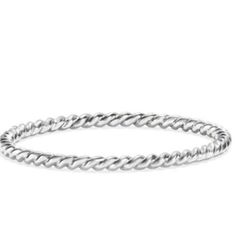 NEW James Michelle TWIST stacking Ring. Silver.   Sz 4.5/