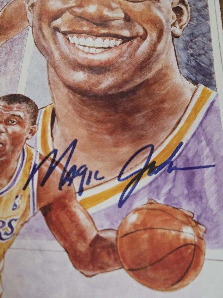Magic Johnson signed 8x10 Photo Picture autograph without COA
