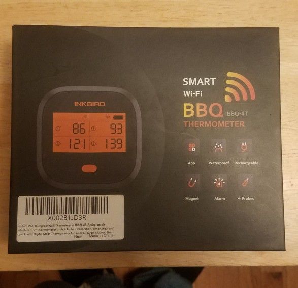 Inkbird Smart Wi-Fi BBQ Thermometer IBBQ-4T