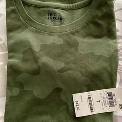 Boys Military Camo T-shirt