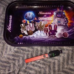 Nirvana moon rock rolling tray plus cart battery